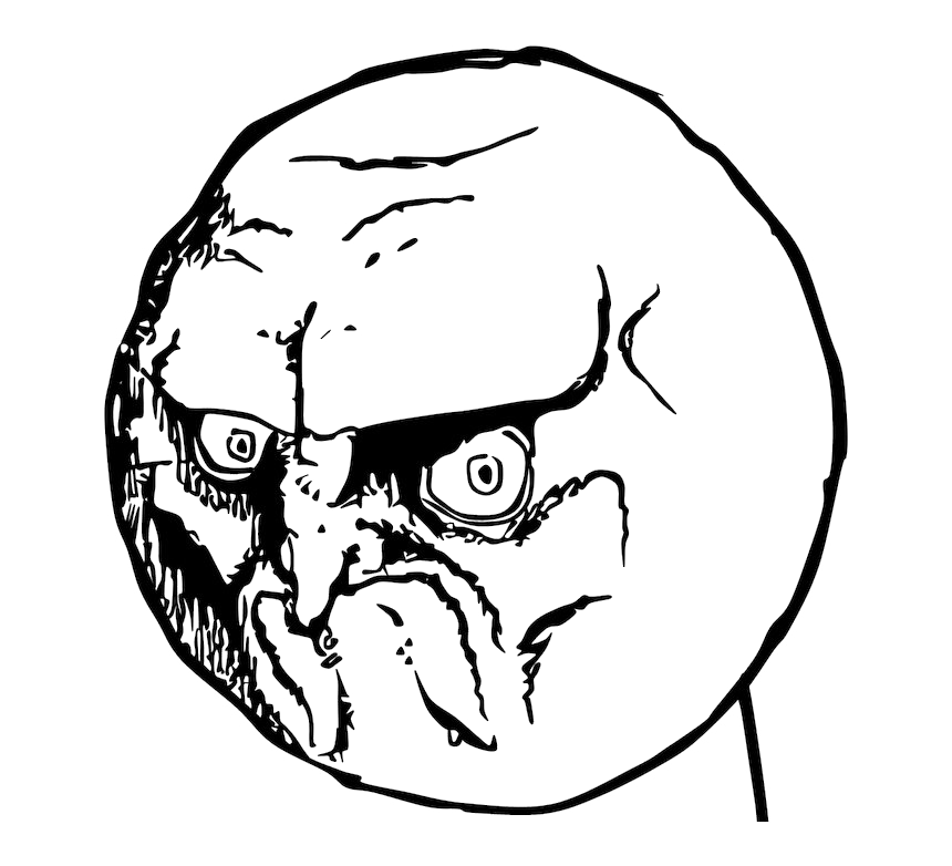Face Rage No Transparent PNG Image
