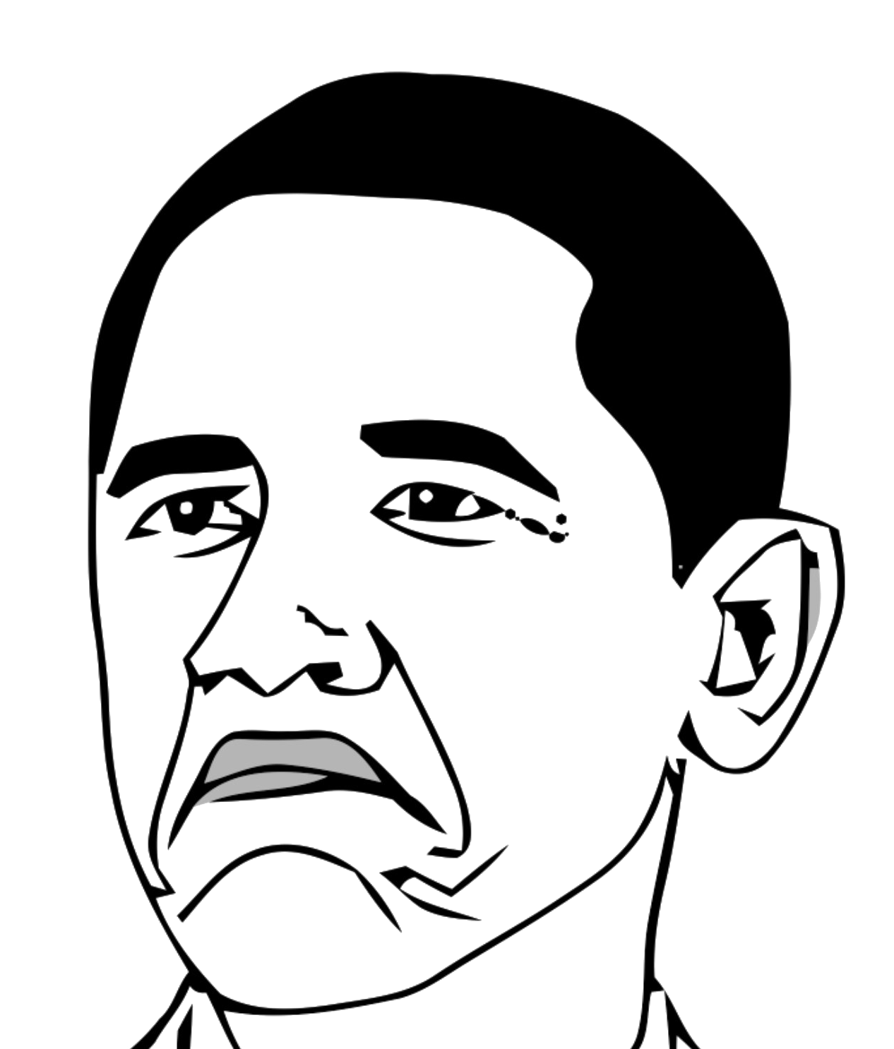 Not Bad Face Obama Transparent PNG Image