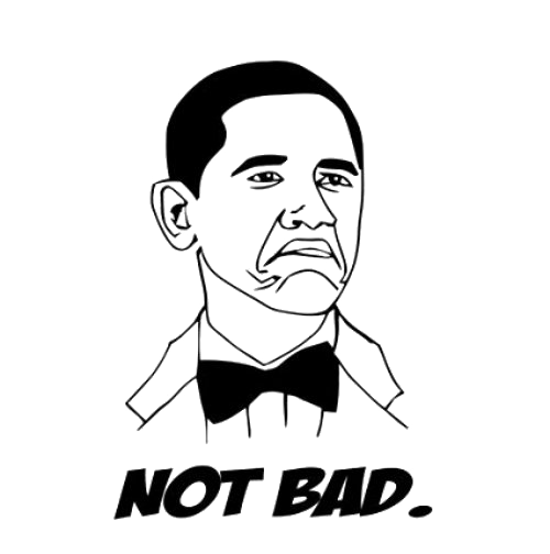 Not Bad Face Obama Transparent PNG Image
