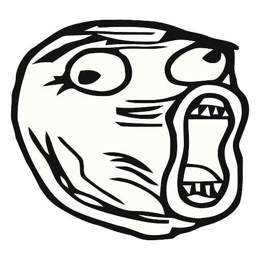 Comics Troll Face Rage Transparent PNG Image