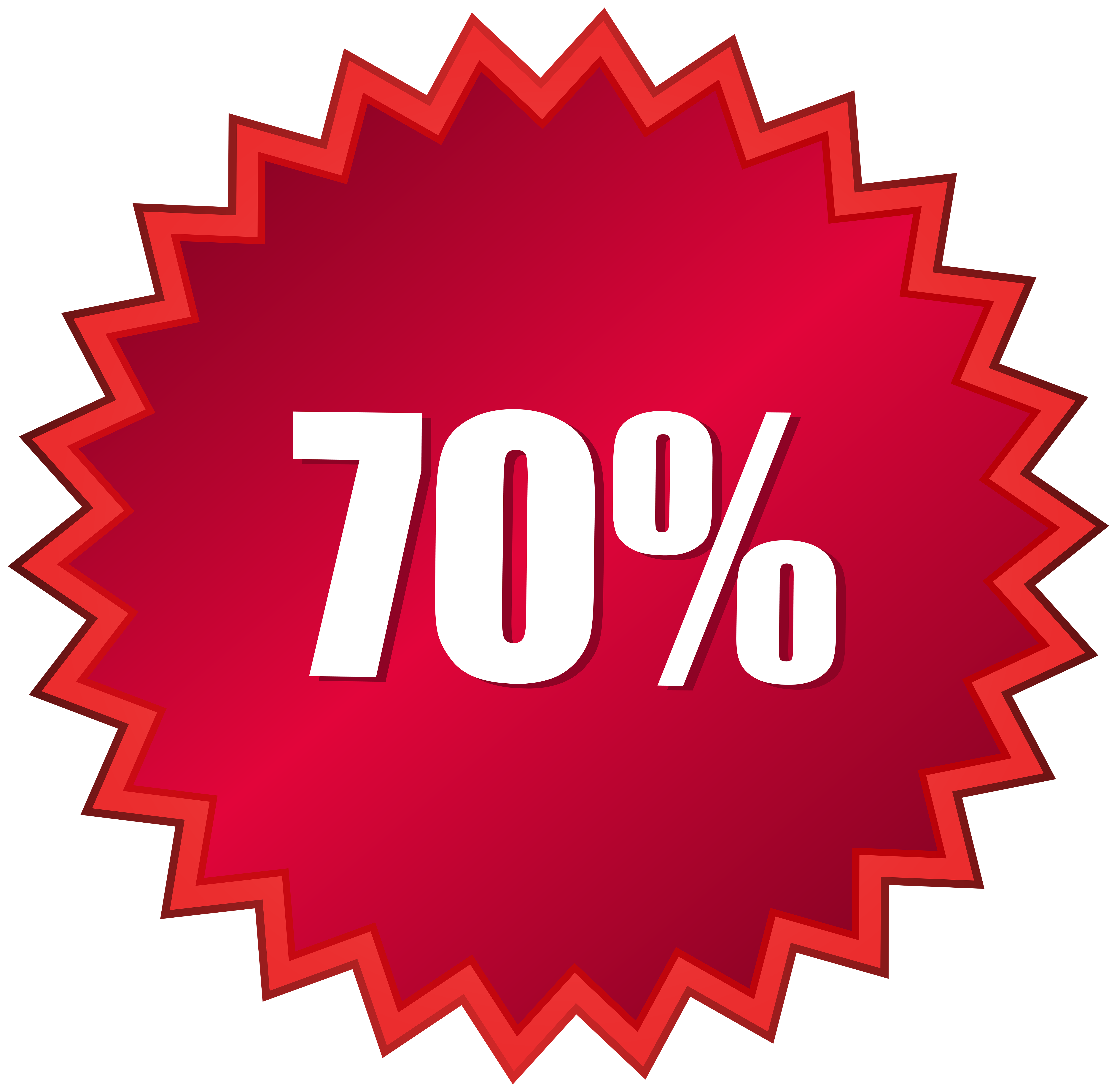 -70 Off Sale Label Transparent PNG Image
