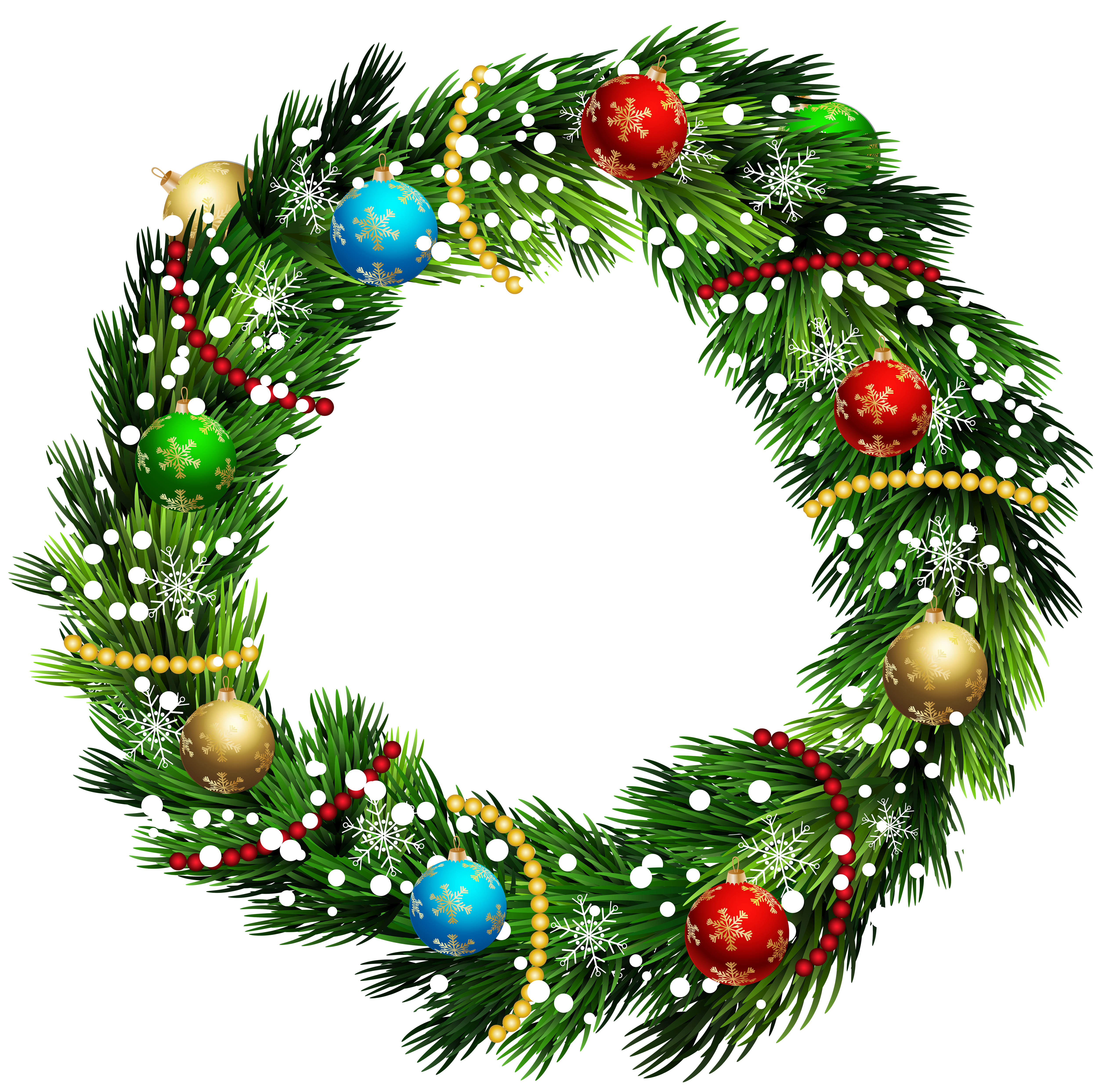 Wreath Ornament Christmas Transparent PNG Image