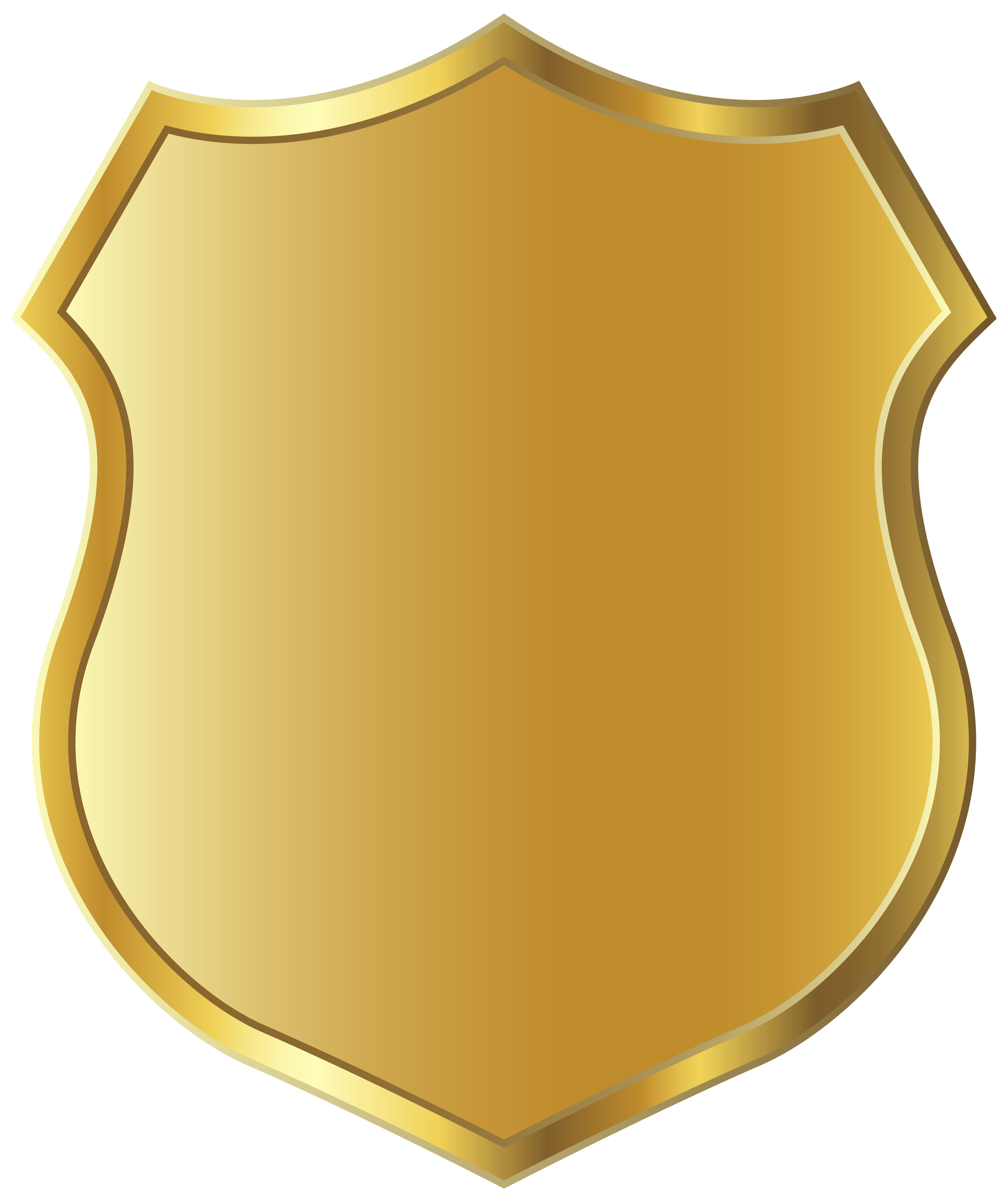 Golden Badge Template Icon Transparent PNG Image