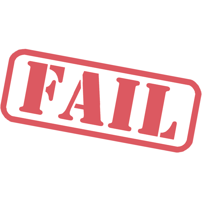 Fail Stamp Transparent PNG Image
