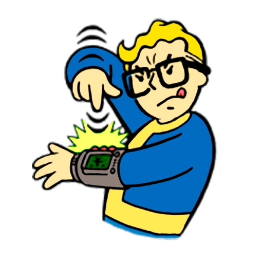 Old Fallout Human Behavior World Blues Thumb Transparent PNG Image