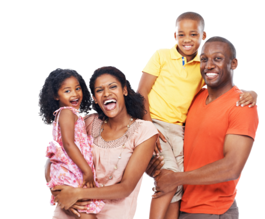 Black Family Transparent PNG Image