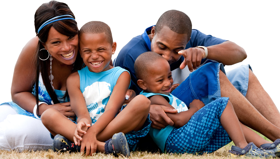 Black Family Transparent PNG Image