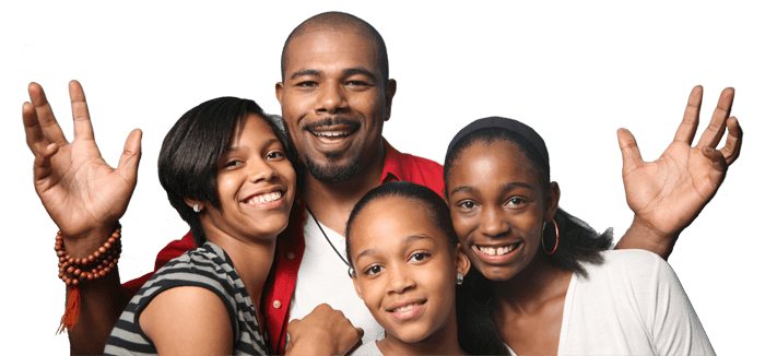 Black Family Transparent PNG Image