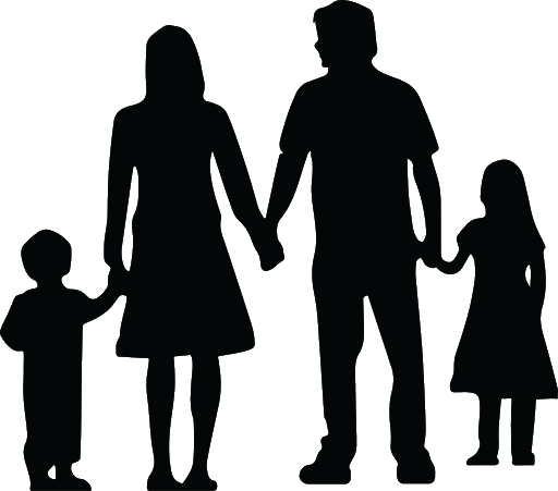 Black Family Transparent PNG Image
