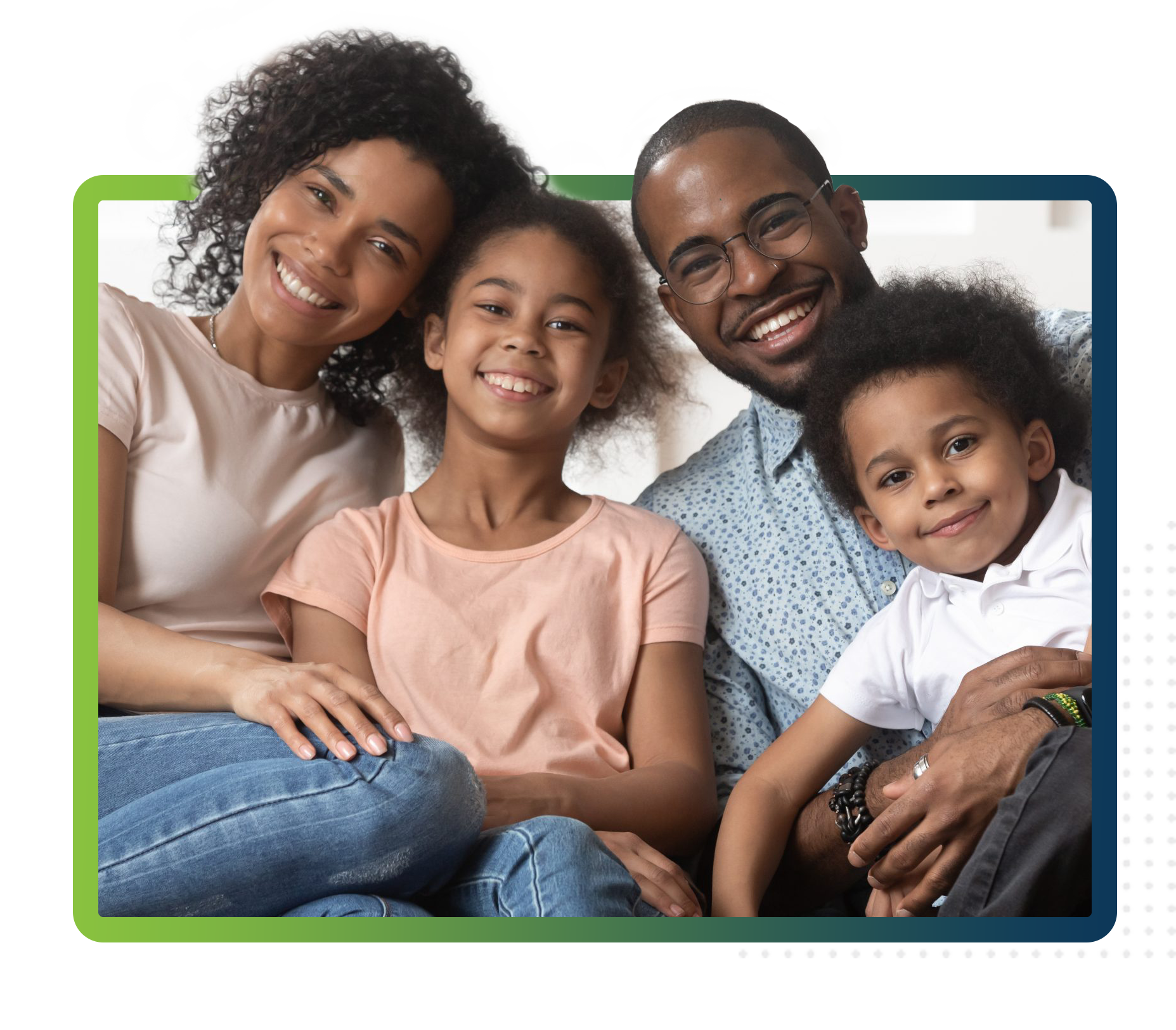 Black Family Transparent PNG Image
