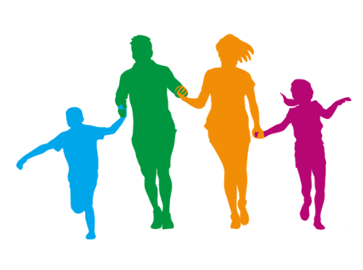 Walking Vector Family Transparent PNG Image
