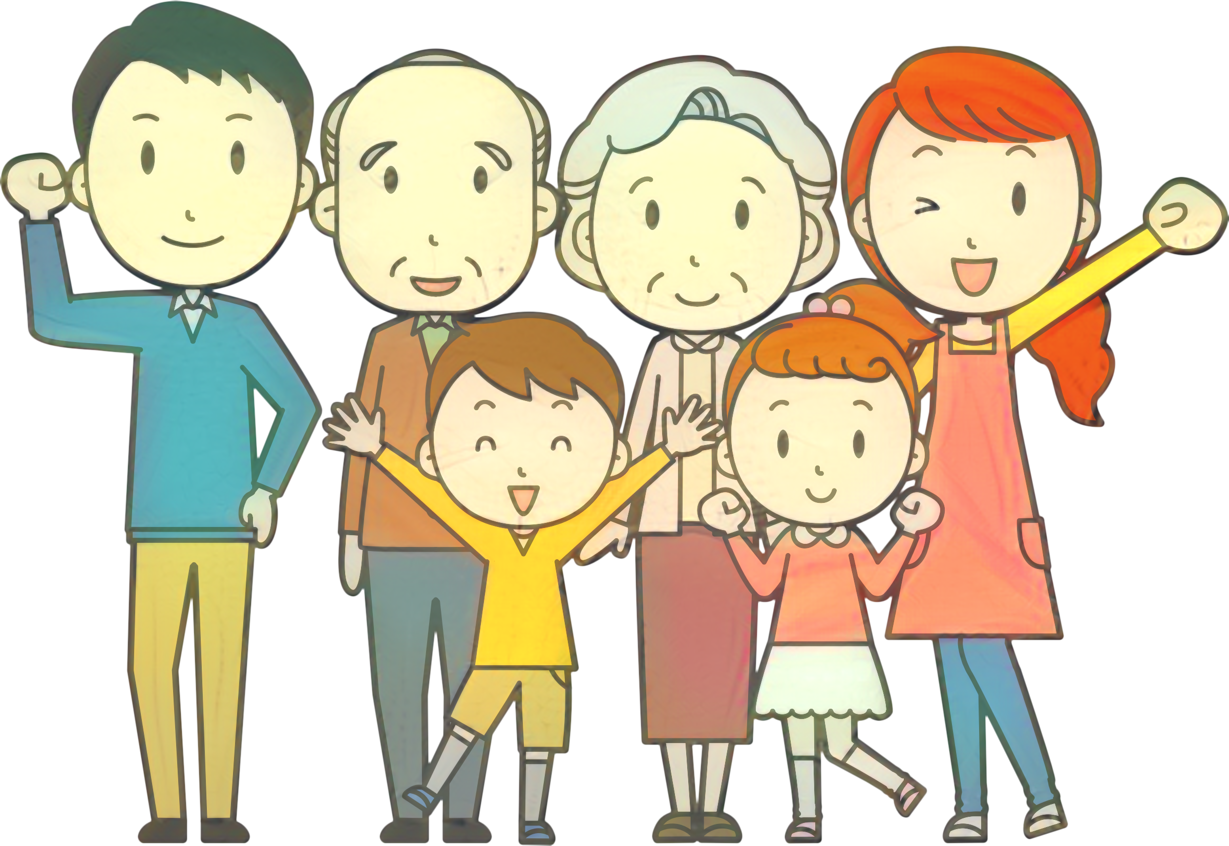 Vector Family Happy File Transparent PNG Image