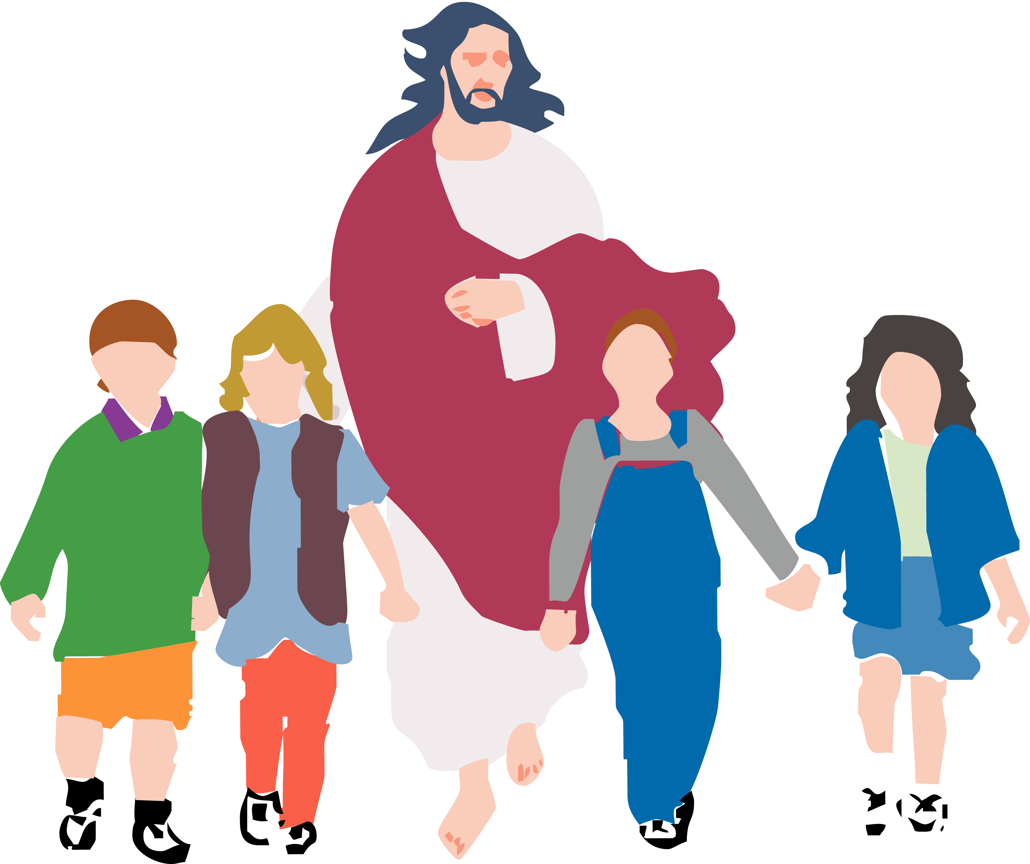 Walking Family Transparent PNG Image