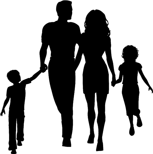 Walking Family File Transparent PNG Image