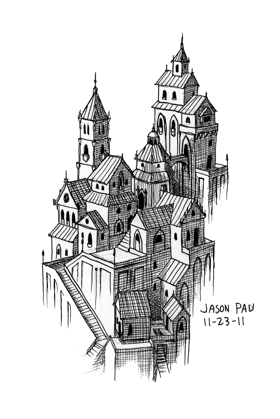 Fantasy City Transparent PNG Image