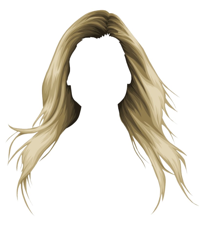 Hair Blonde Long Transparent PNG Image
