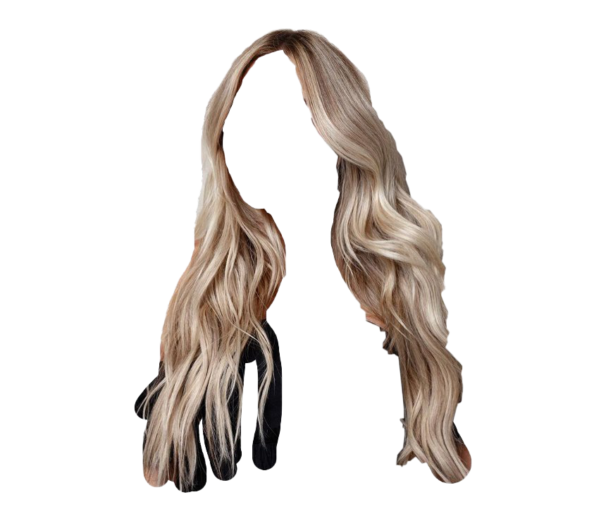 Hair Blonde Long Transparent PNG Image