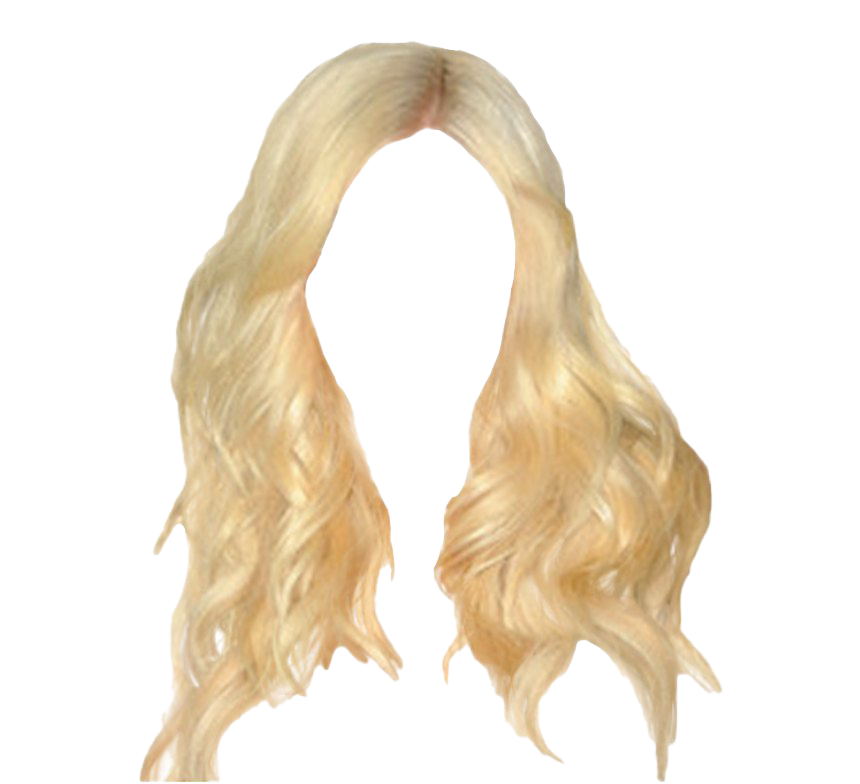Hair Blonde Long Transparent PNG Image