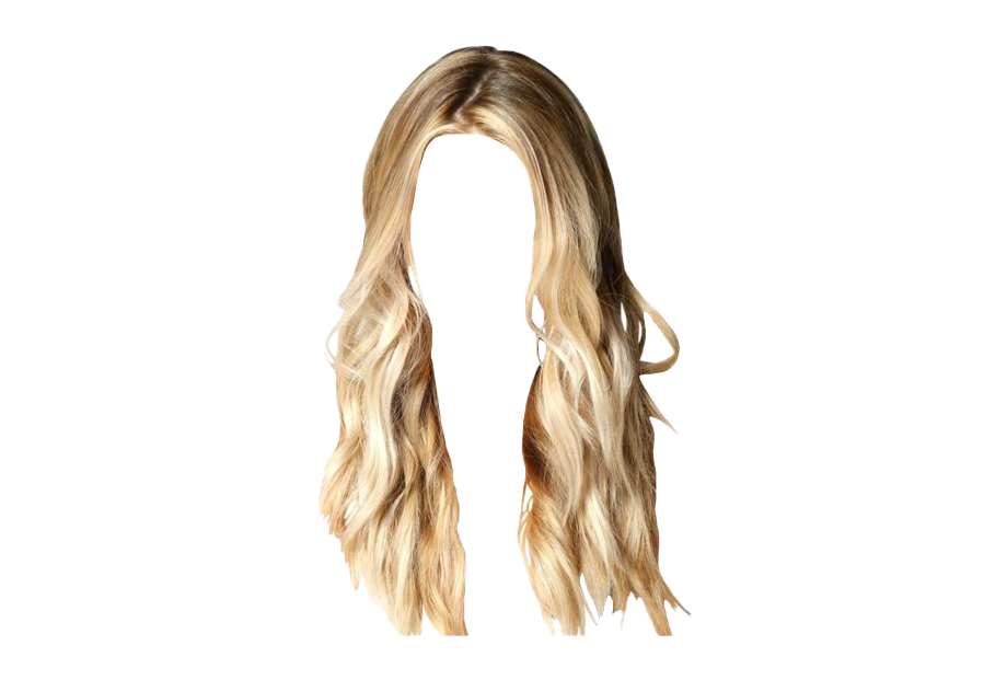 Hair Blonde Long Transparent PNG Image