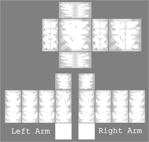 Roblox Shaded Shirt Template Transparent PNG Image