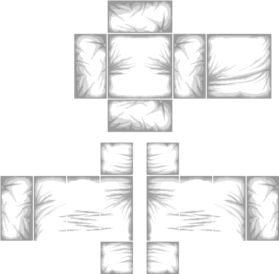 Roblox Shaded Shirt Template Transparent PNG Image