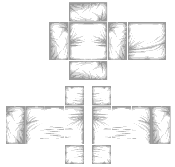 Roblox Shaded Shirt Template Transparent PNG Image