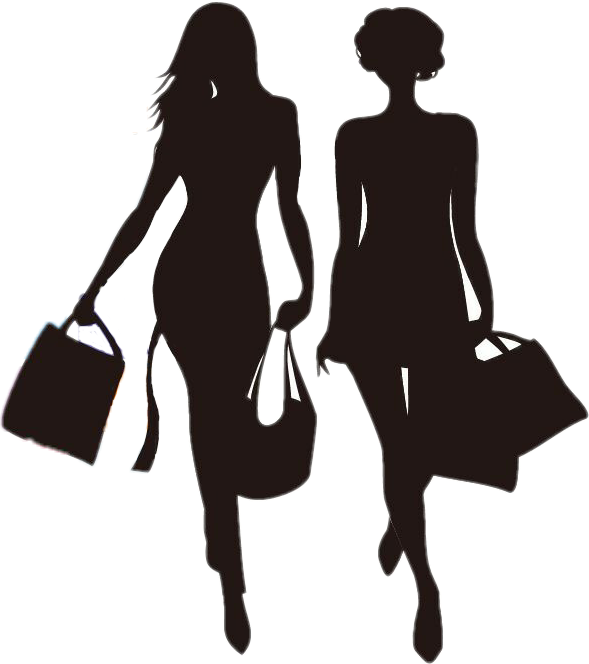 Girl Vector Shopping Fashion Transparent PNG Image