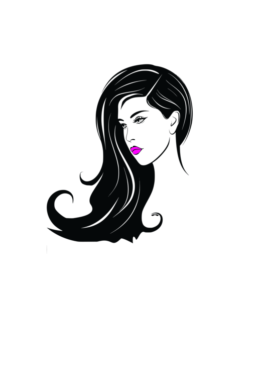 Girl Hairstyle Extension Transparent PNG Image
