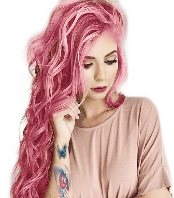 Hair Girl Happy Transparent PNG Image