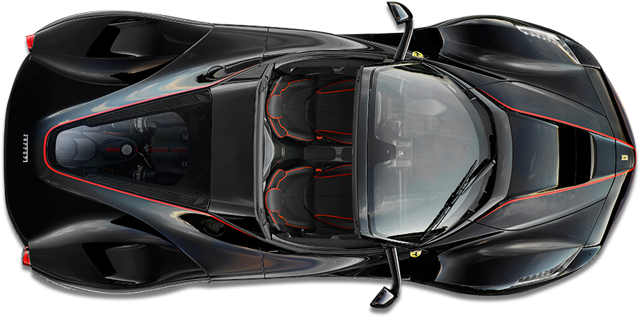 Top Ferrari View Transparent PNG Image