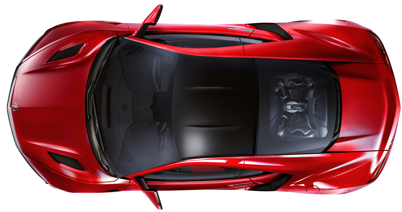 Car Top Ferrari View Transparent PNG Image