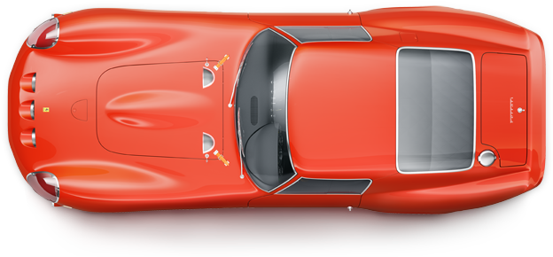 Top Toy Ferrari View Transparent PNG Image