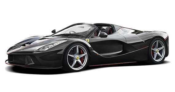 Alloy Ferrari Black Transparent PNG Image
