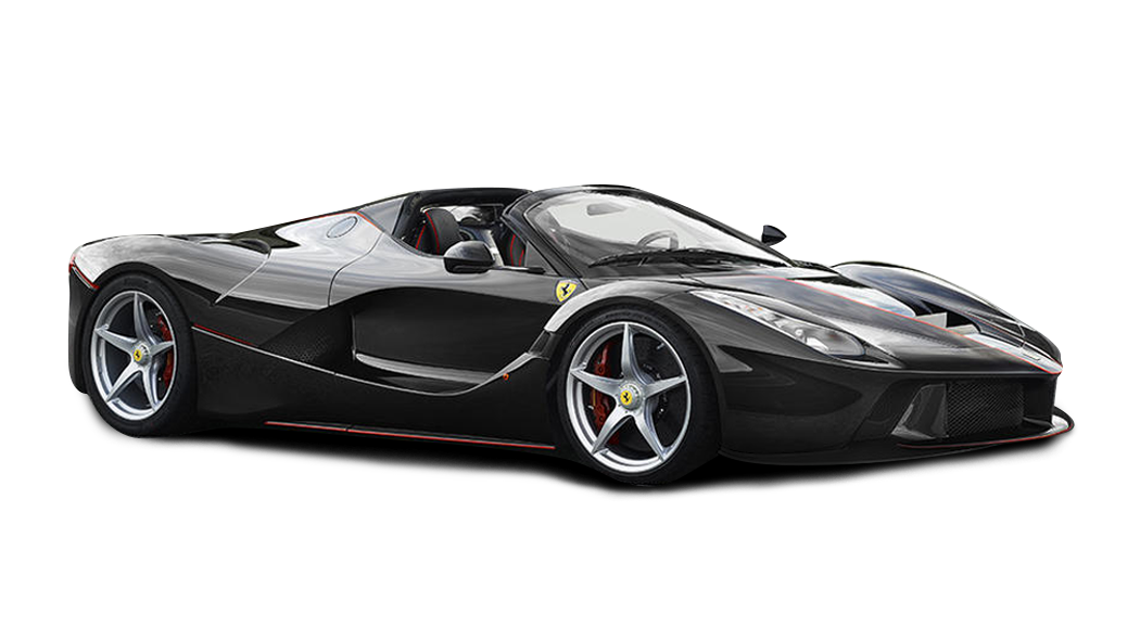 Alloy Ferrari Black Wheel Transparent PNG Image