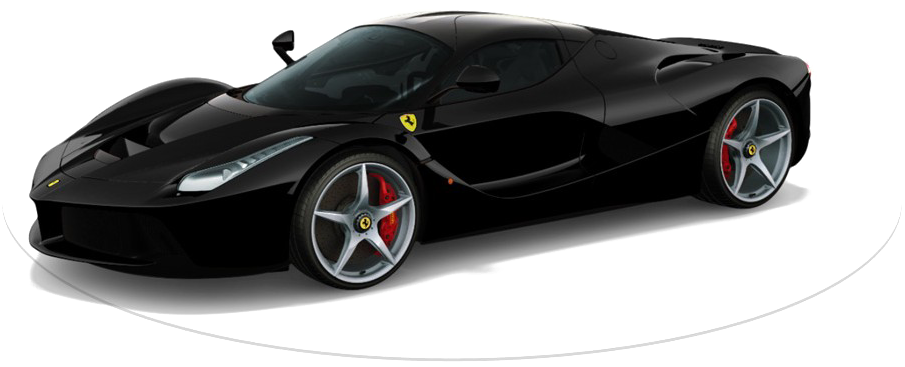 Ferrari Model Black Transparent PNG Image