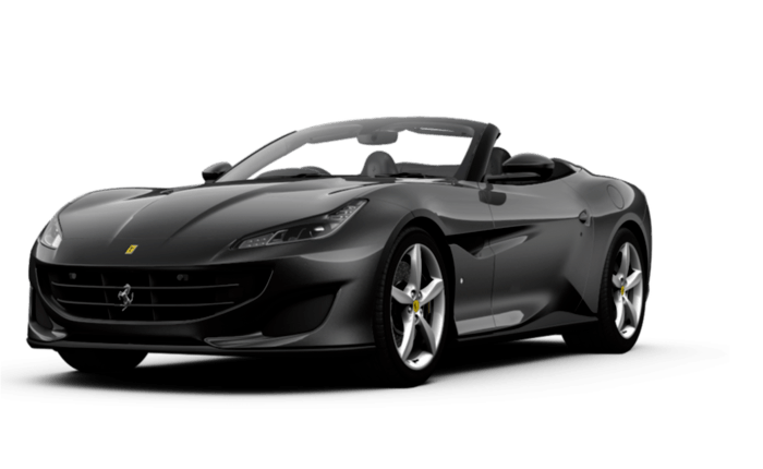 Dark Ferrari Black Car Transparent PNG Image