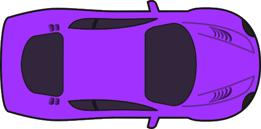 Purple Top Ferrari View Transparent PNG Image