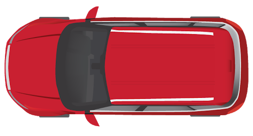 Top Ferrari Red View Transparent PNG Image