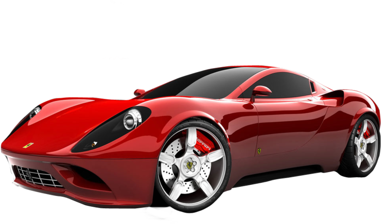 Ferrari Red Transparent PNG Image