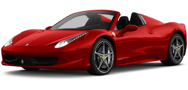 Ferrari Red Superfast Transparent PNG Image