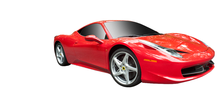 Ferrari Red Superfast Transparent PNG Image
