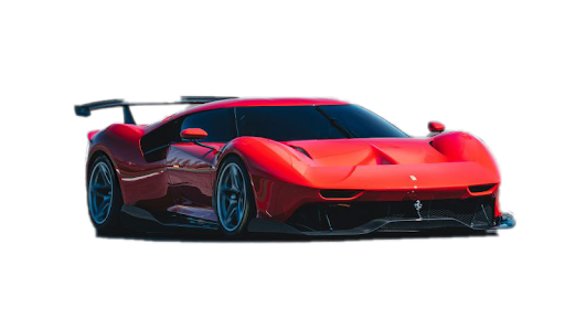 Ferrari Red Superfast Transparent PNG Image