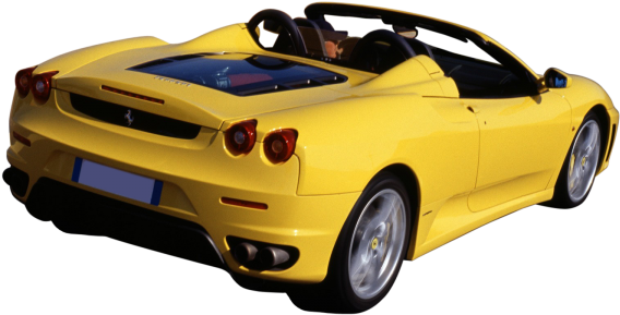 Ferrari Yellow Superfast Transparent PNG Image