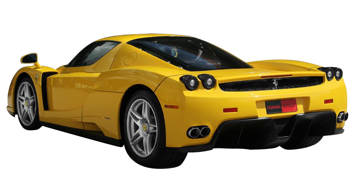 Ferrari Yellow Superfast Transparent PNG Image