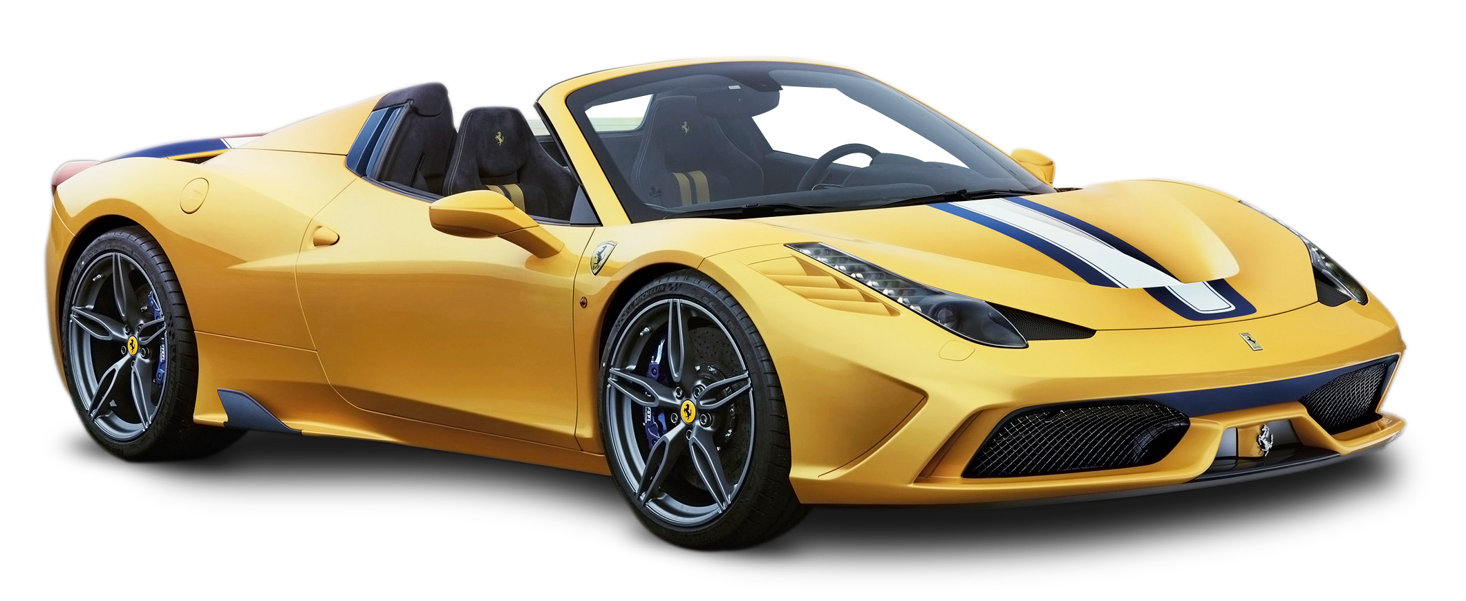 Ferrari Yellow Transparent PNG Image