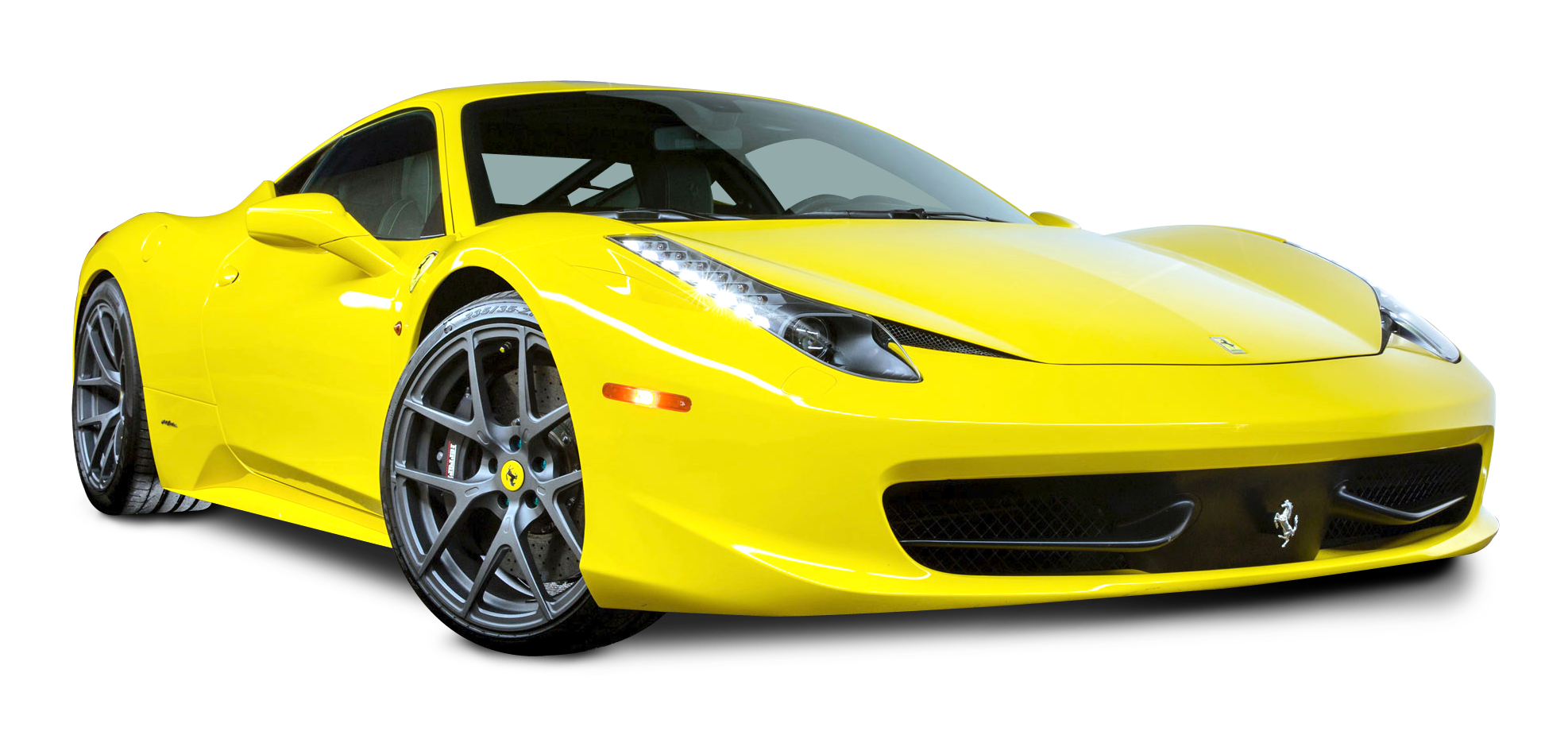 Ferrari Yellow Transparent PNG Image