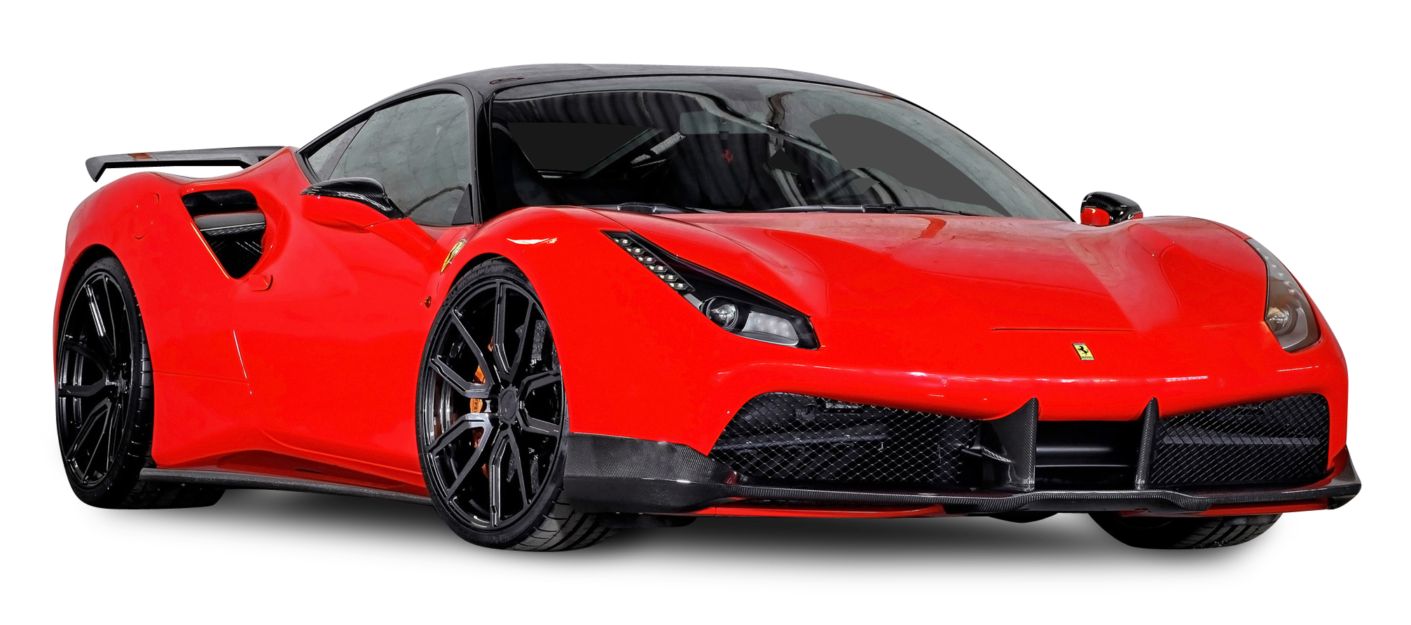 Front Ferrari Red View Transparent PNG Image