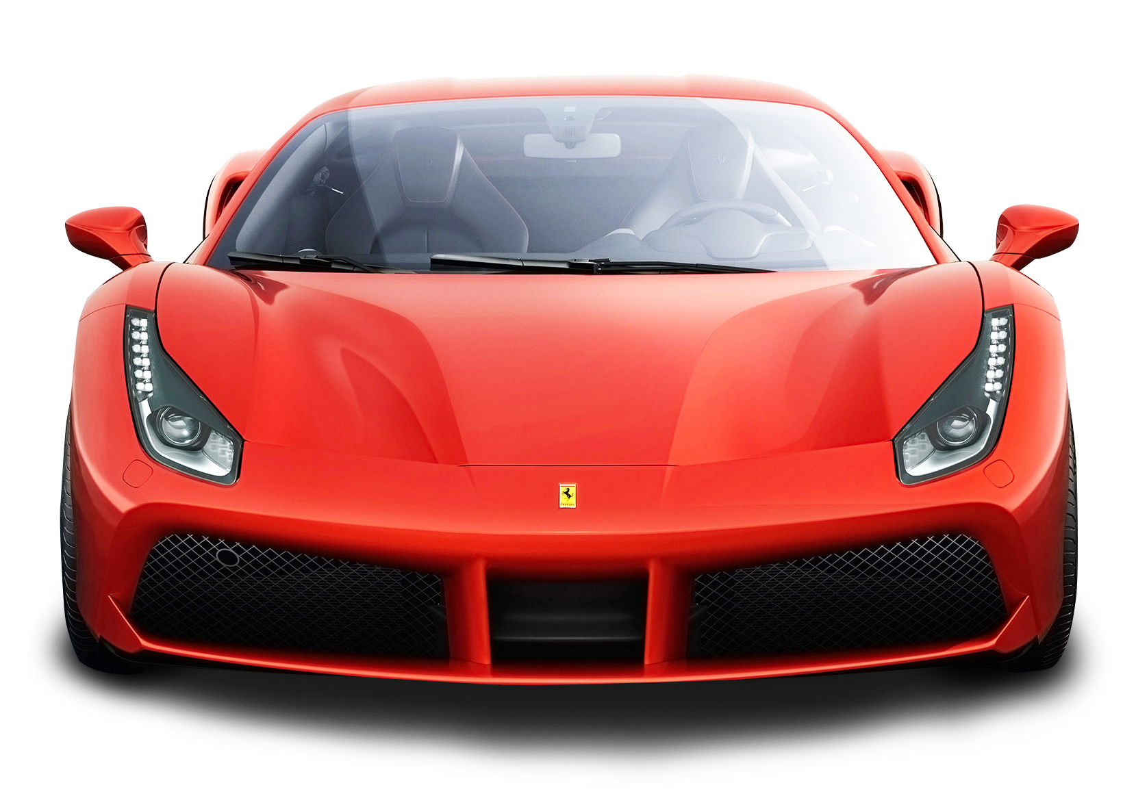 Front Ferrari Red View Transparent PNG Image