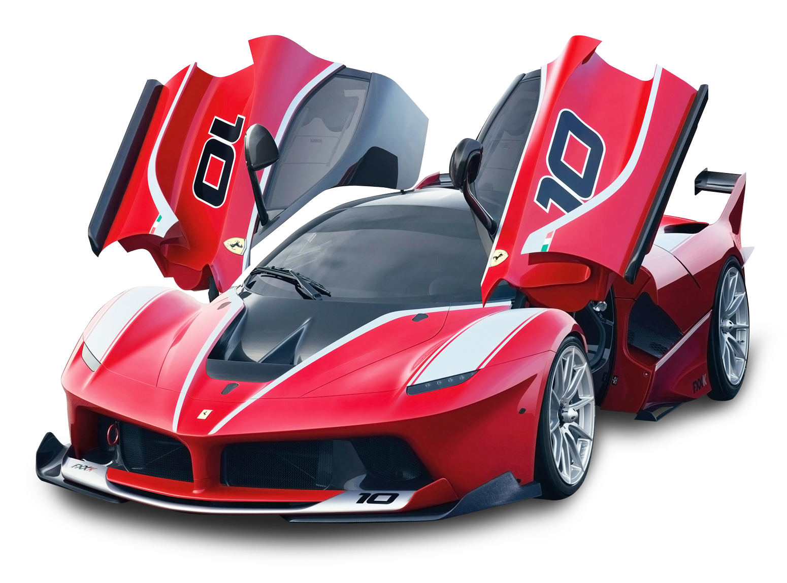 Front Ferrari Red View Transparent PNG Image