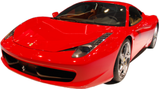 Front Ferrari Red View Transparent PNG Image